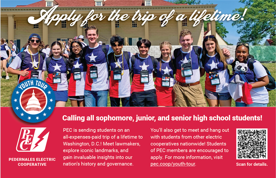 PEC's Youth Tour Applications